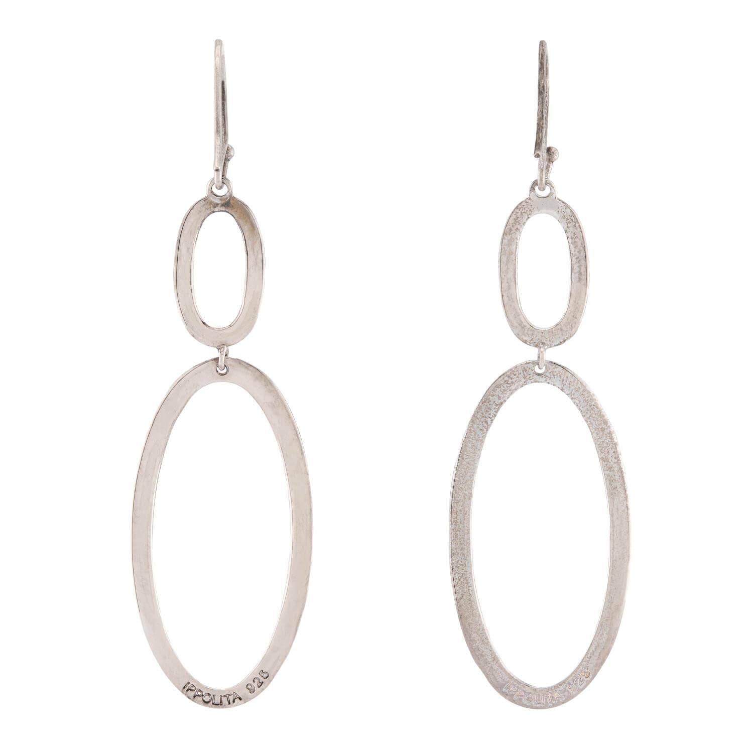 IPPOLITA Estate Sterling Silver Oval Earrings