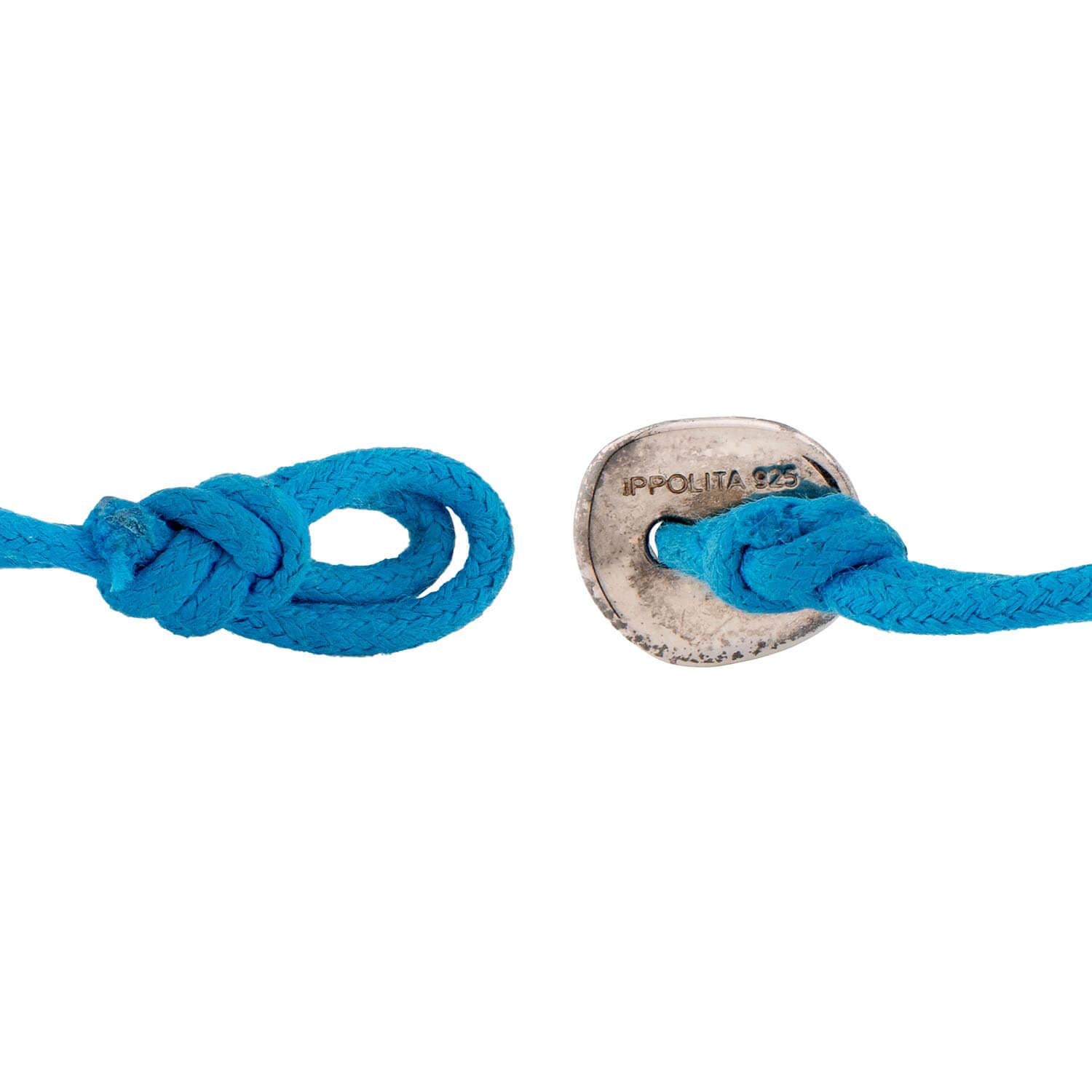 IPPOLITA Estate Sterling Silver & Cord Bracelet