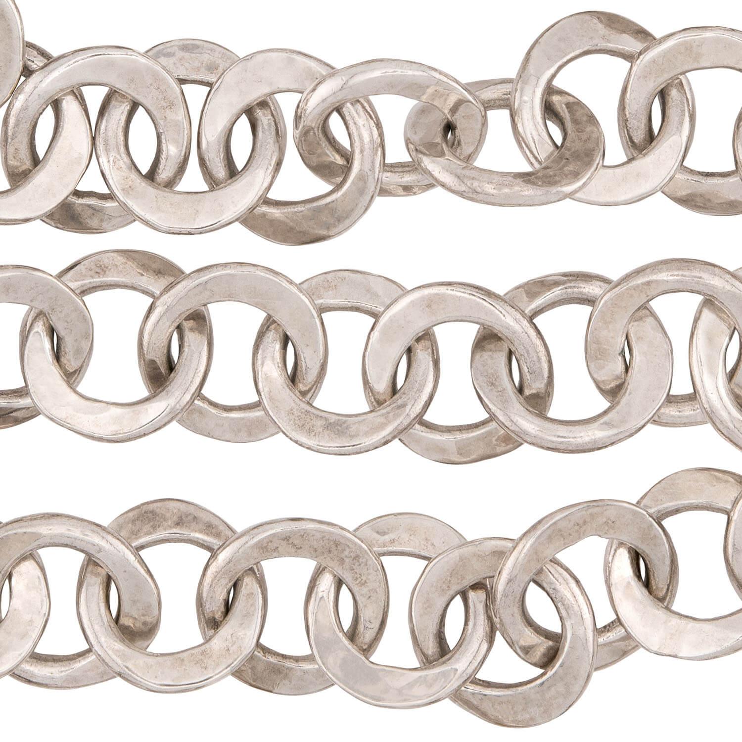 Estate Sterling Silver Link Necklace