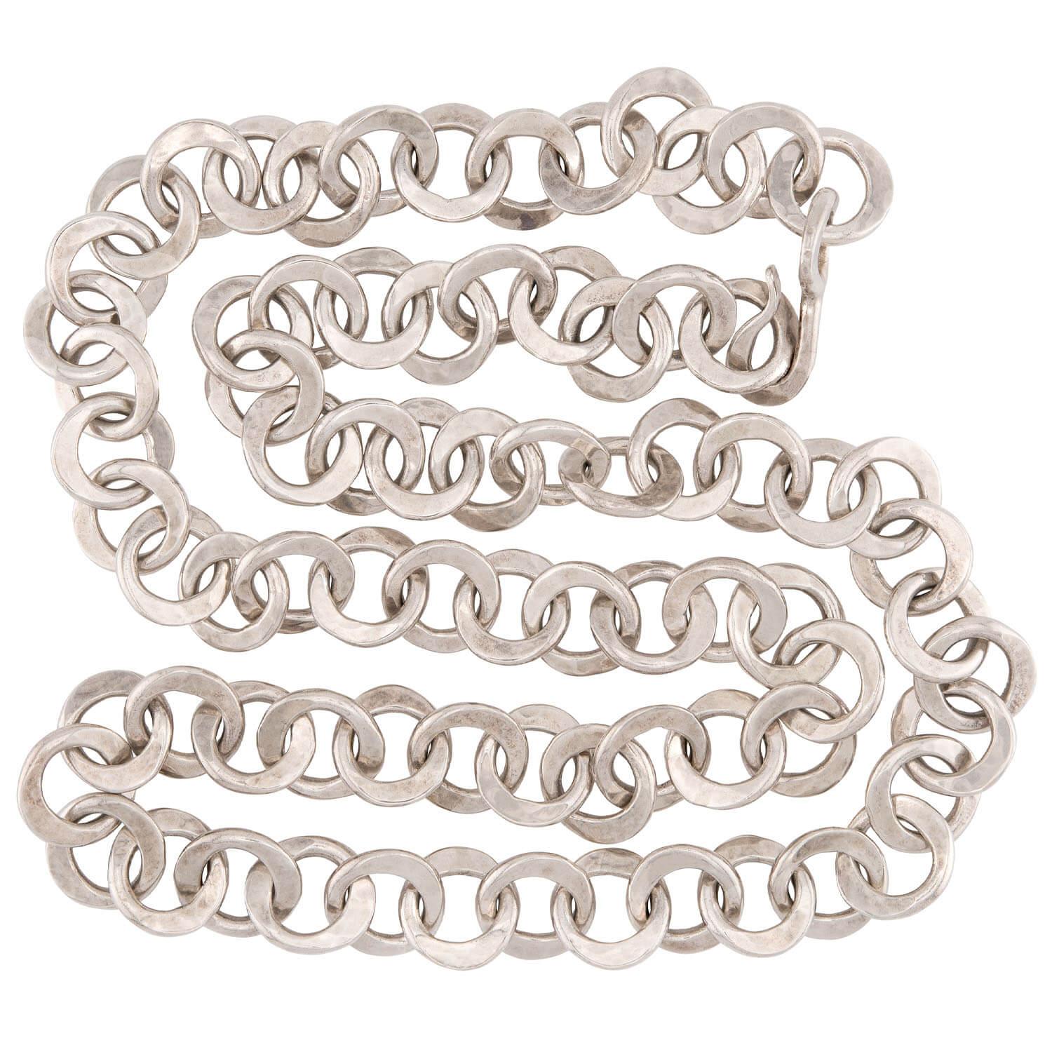 Estate Sterling Silver Link Necklace