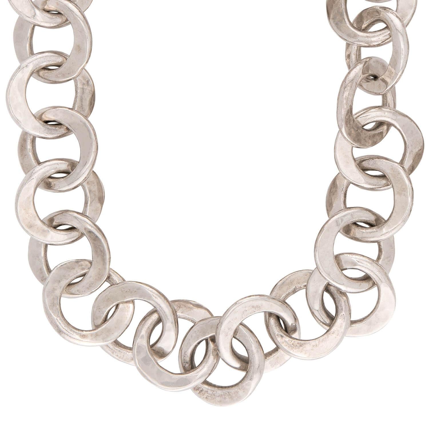 Estate Sterling Silver Link Necklace
