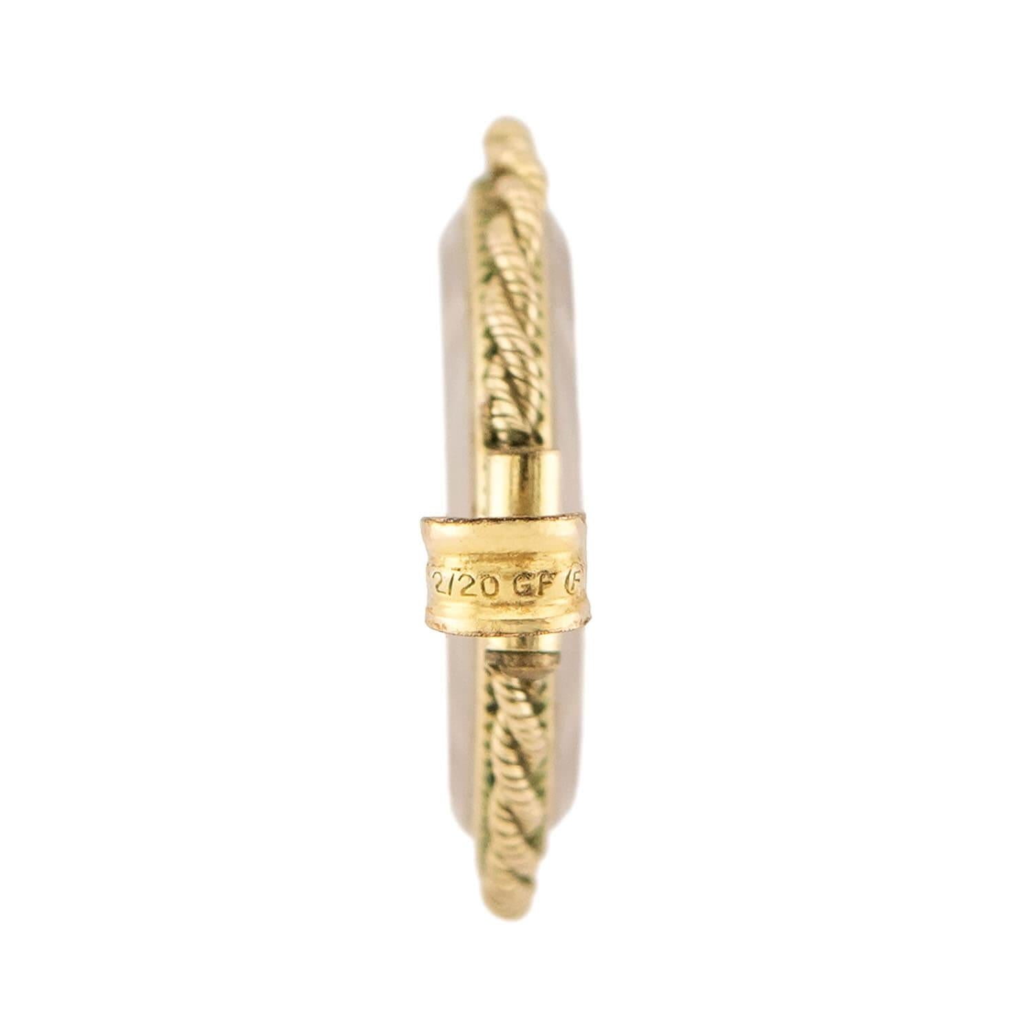 Vintage Gold-Filled "Gold Dust" Pendant/Charm