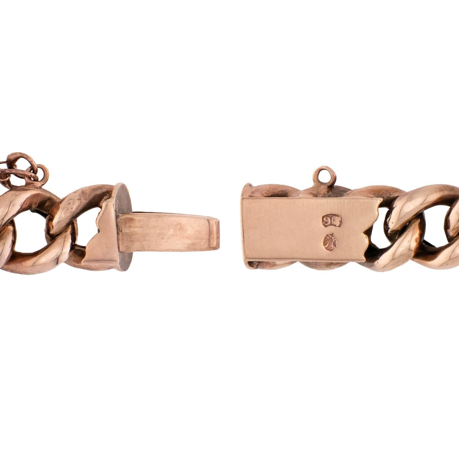 Edwardian 9k Opal & Pearl Link Bracelet