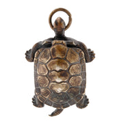 Victorian Japanese Sterling Silver Turtle Compass Pendant