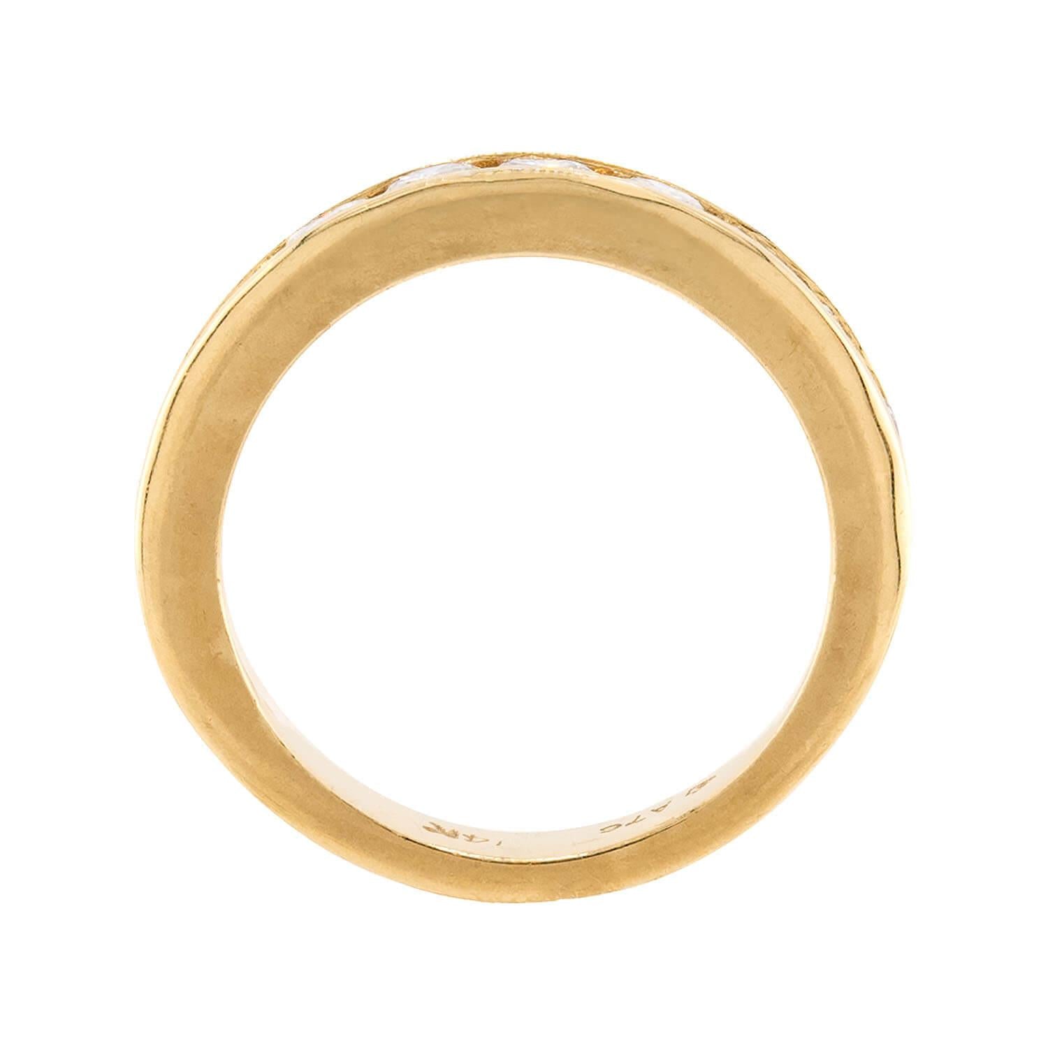 Estate 14k Diamond Half Band