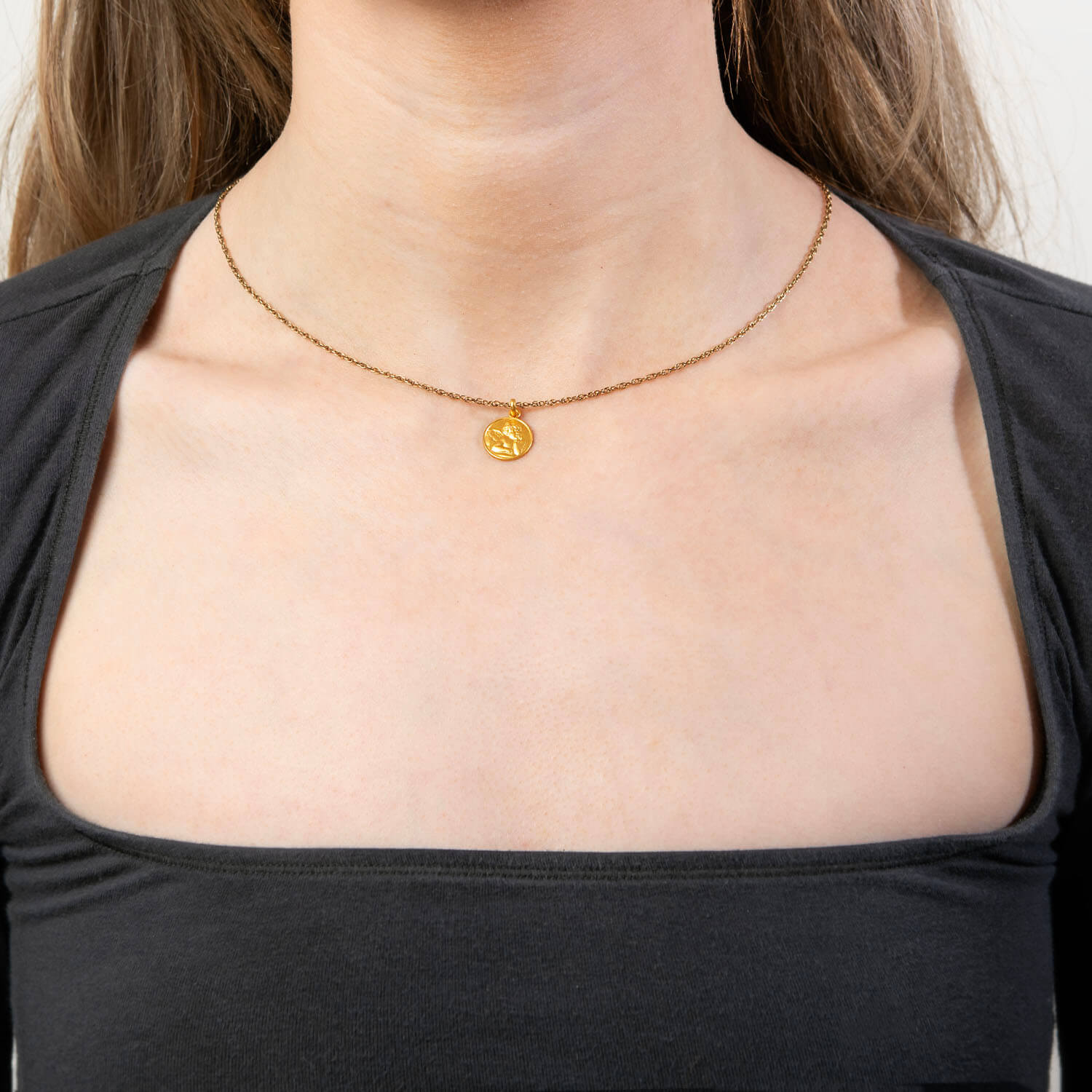 Estate Italian 18k Cherub Pendant/Charm