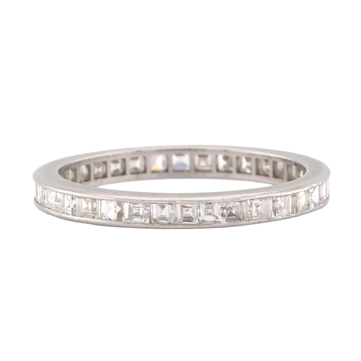 Edwardian Platinum Diamond Eternity Band