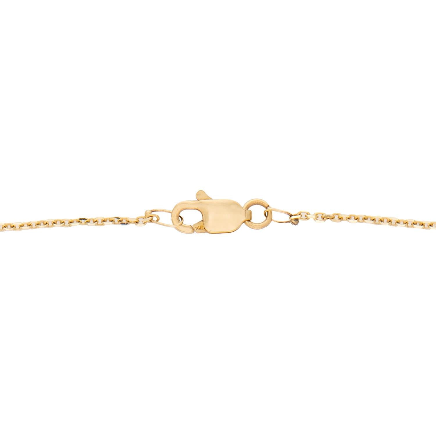 Estate 14k Pearl Chain Necklace