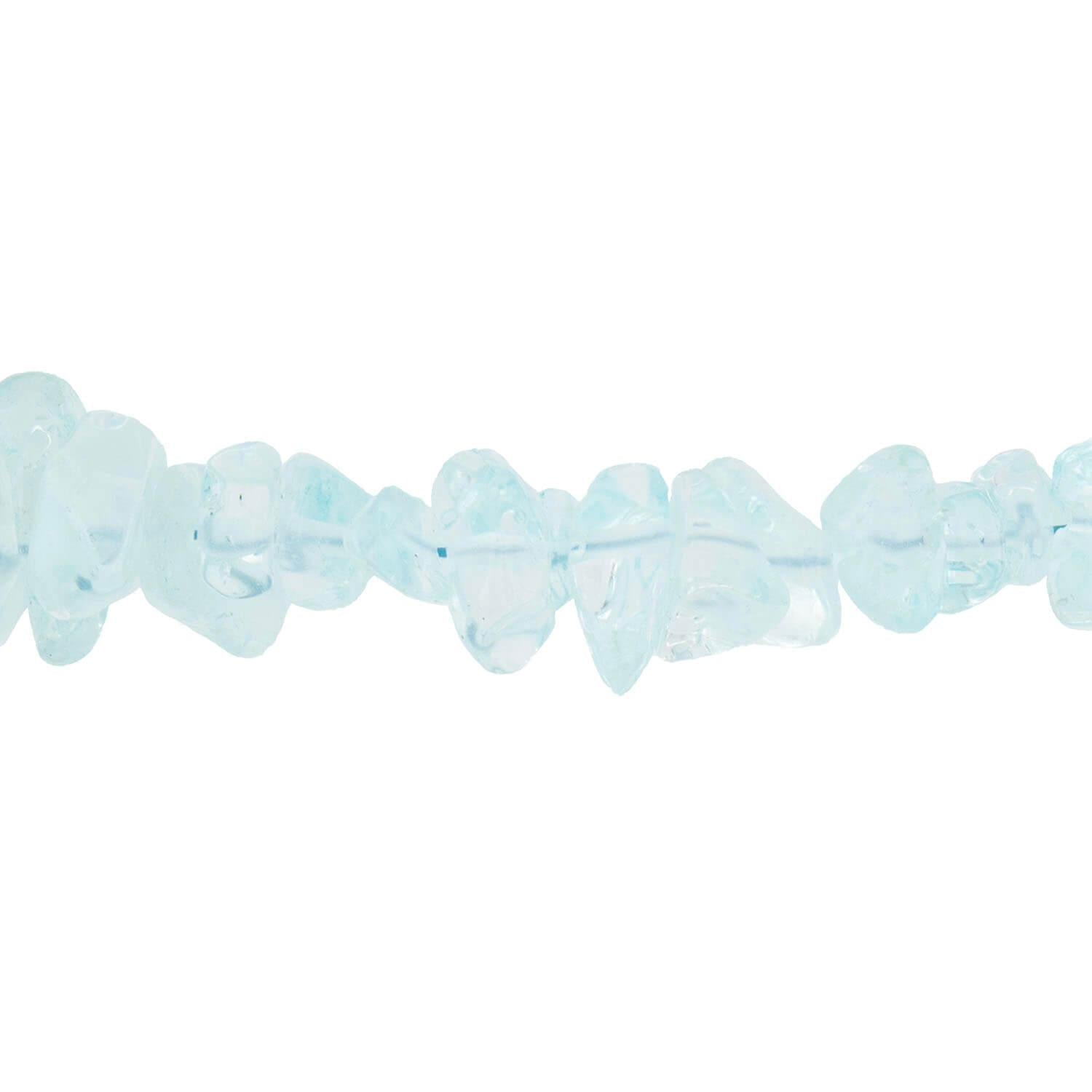 Estate Sterling Silver Aqua Necklace & Bracelet Set