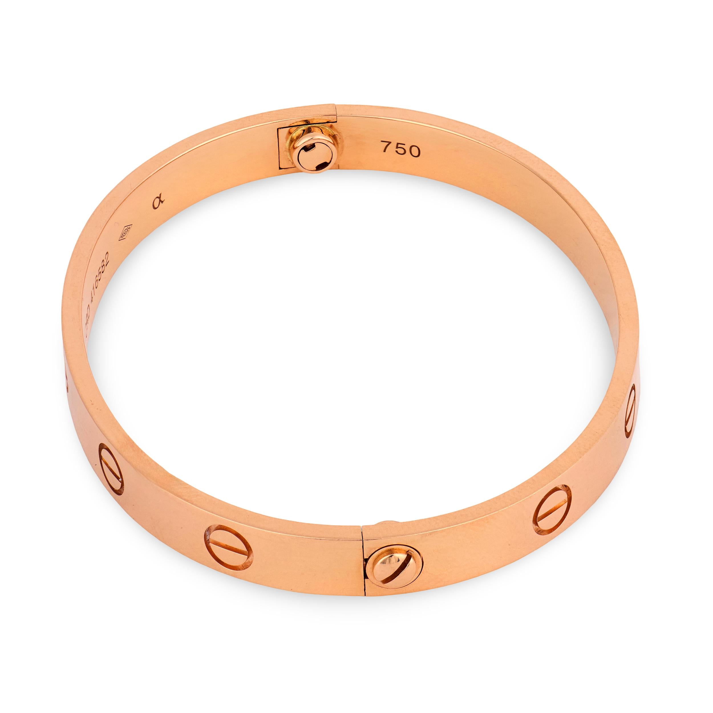 CARTIER Estate 18k Love Bracelet