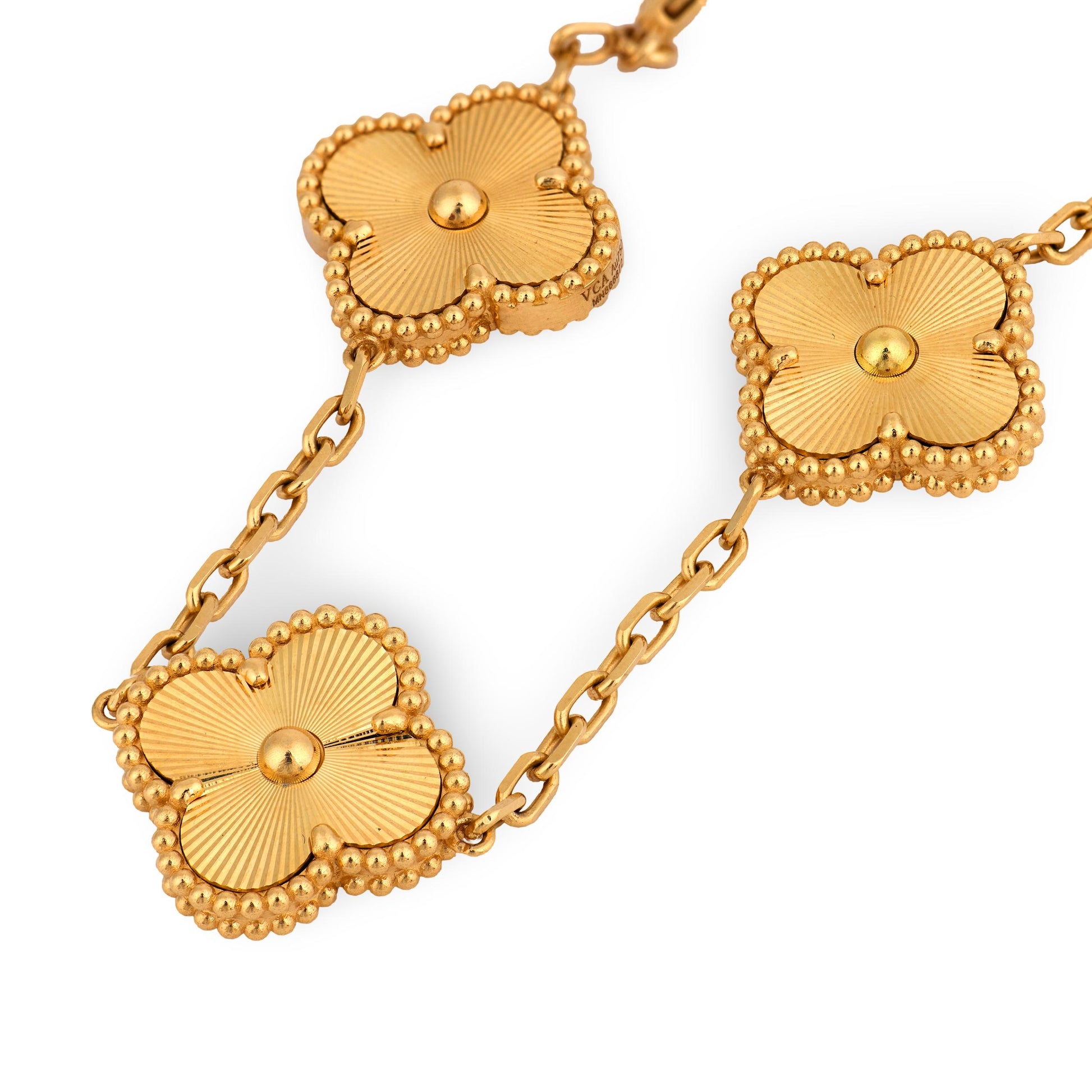 VAN CLEEF & ARPELS Estate 18k Alhambra Bracelet
