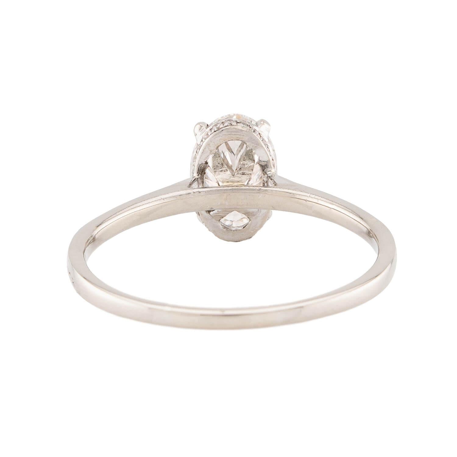 Estate 14k Diamond Engagement Ring 1.22ct