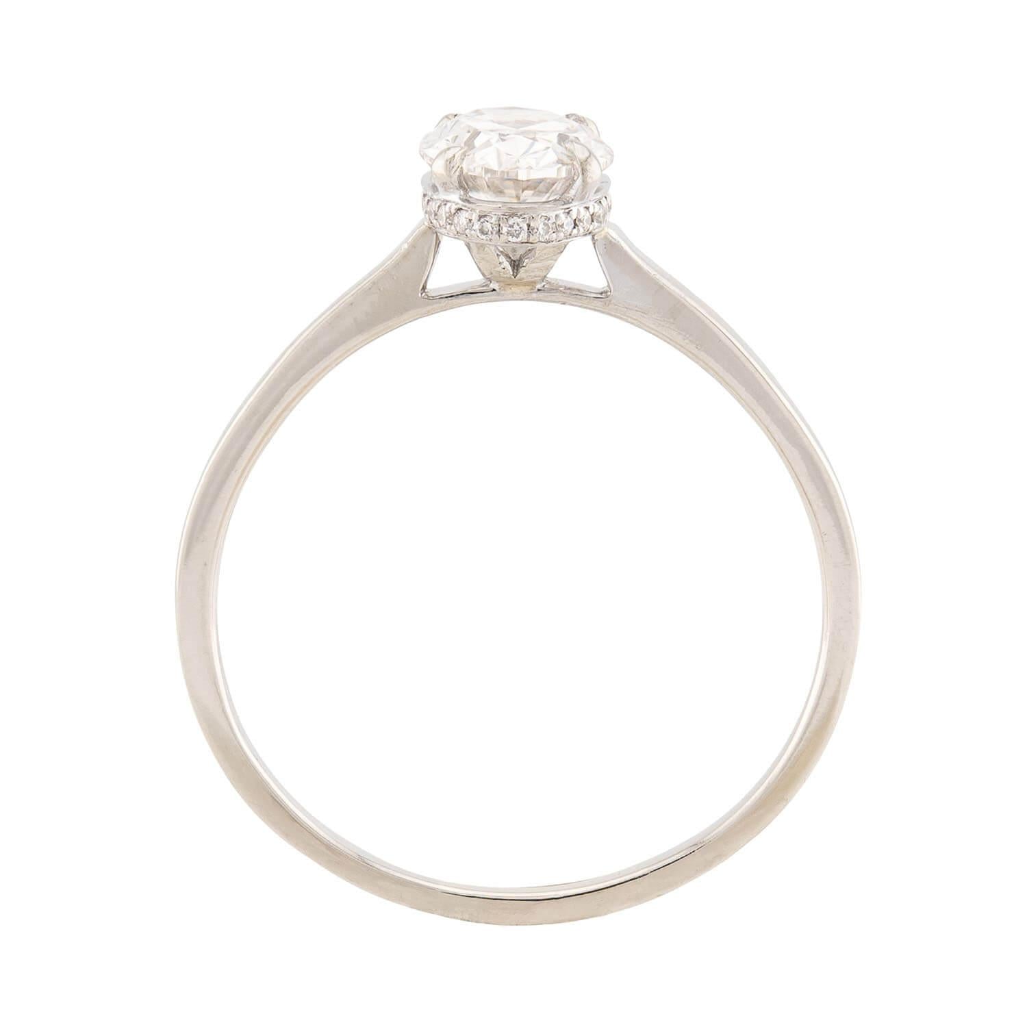 Estate 14k Diamond Engagement Ring 1.22ct