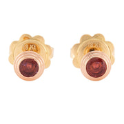 CARTIER Estate French 18k Sapphire Stud Earrings