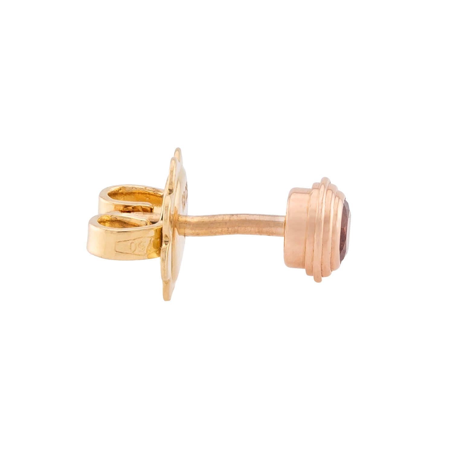 CARTIER Estate French 18k Sapphire Stud Earrings