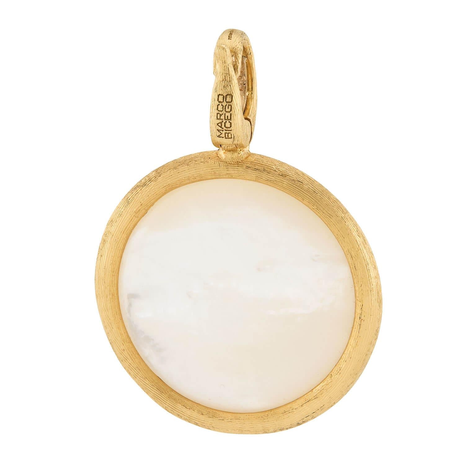 MARCO BICEGO Estate Italian 18k Jaipur Mother of Pearl Pendant/Charm