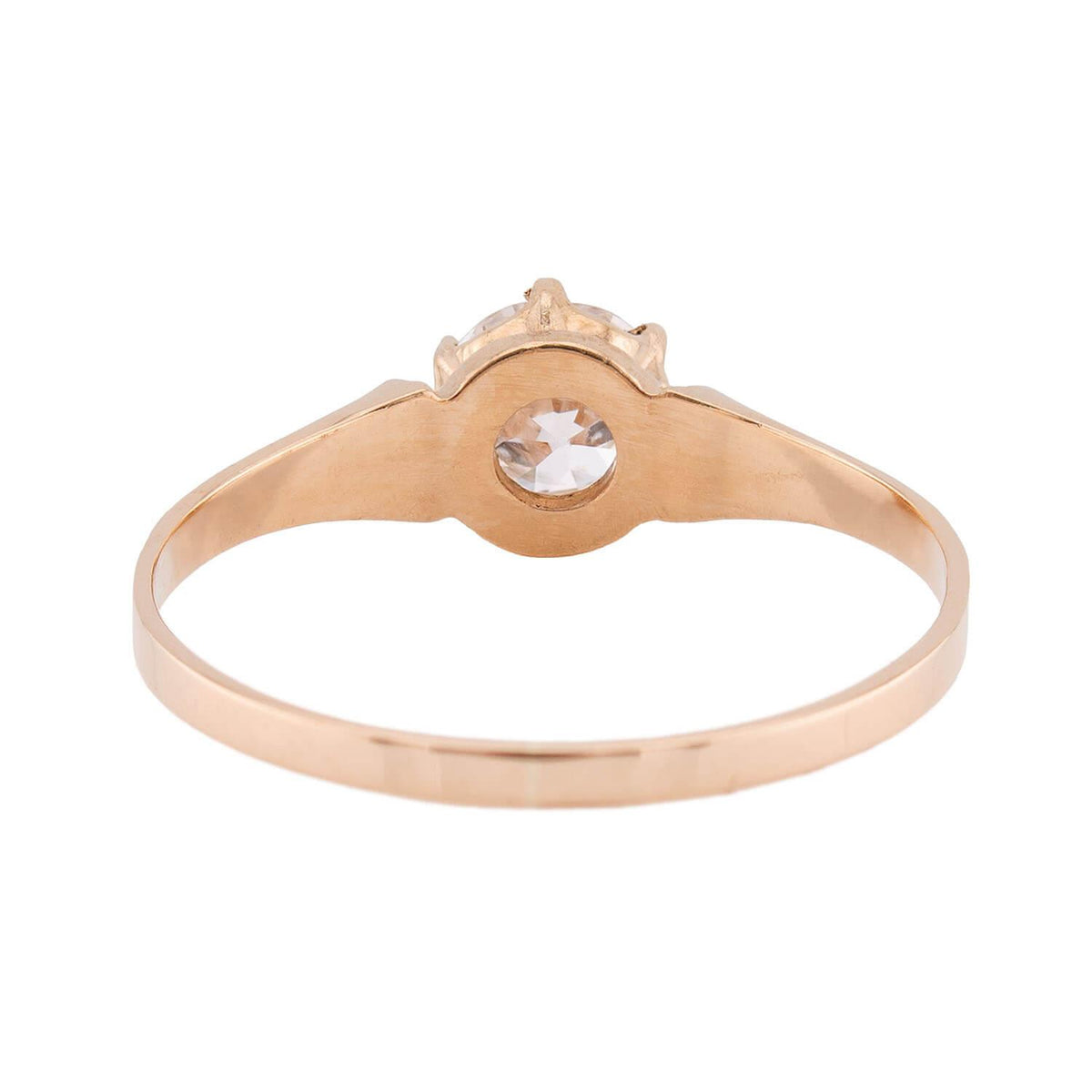 Victorian 14k Diamond Engagement Ring .45ct
