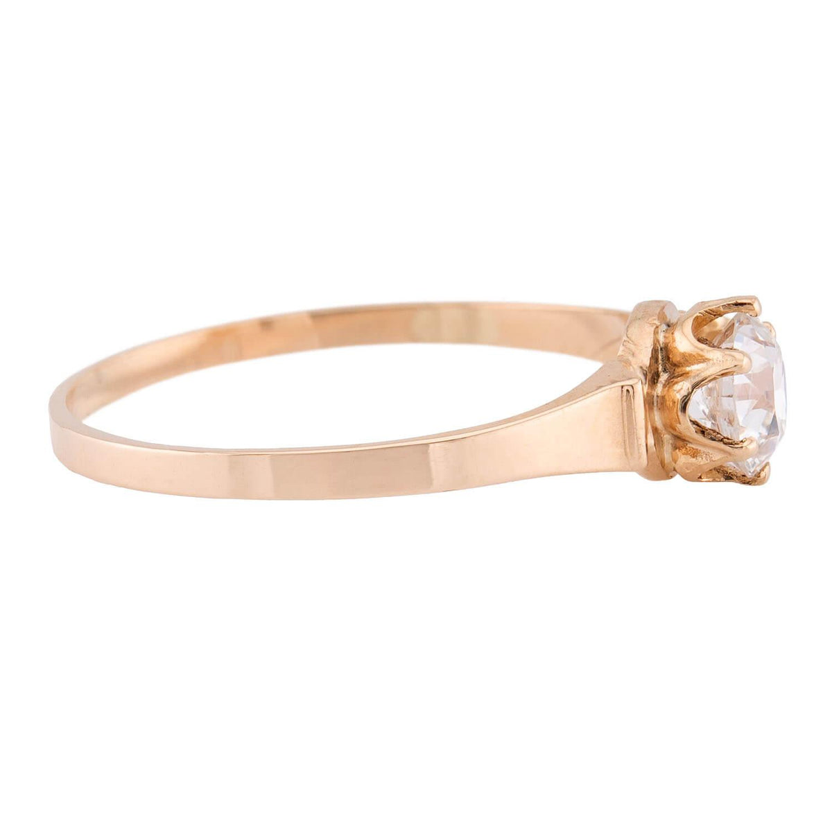 Victorian 14k Diamond Engagement Ring .45ct