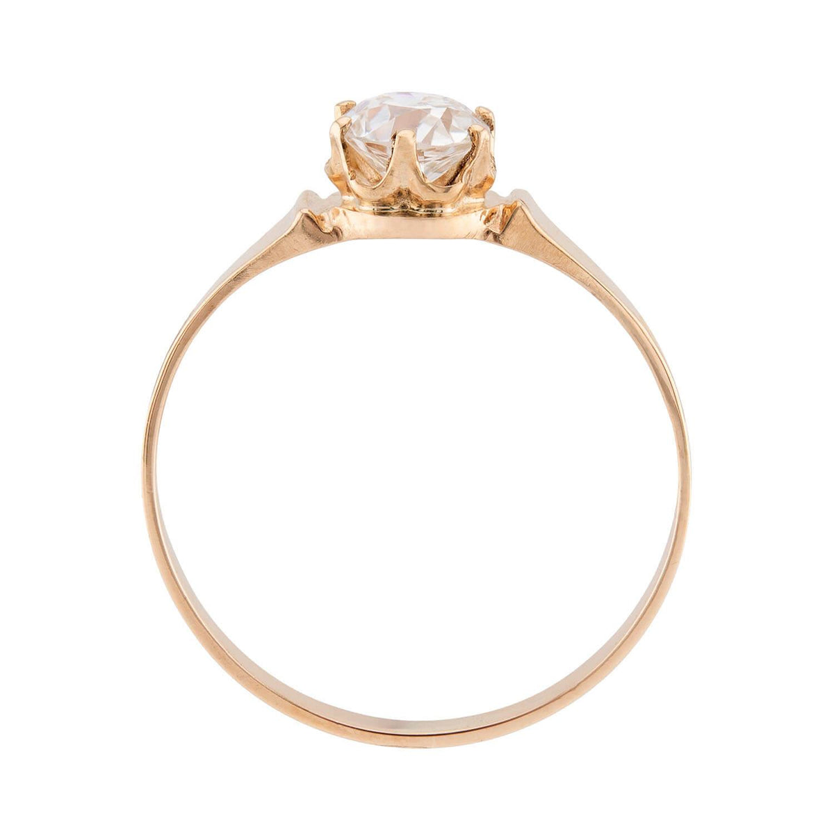 Victorian 14k Diamond Engagement Ring .45ct