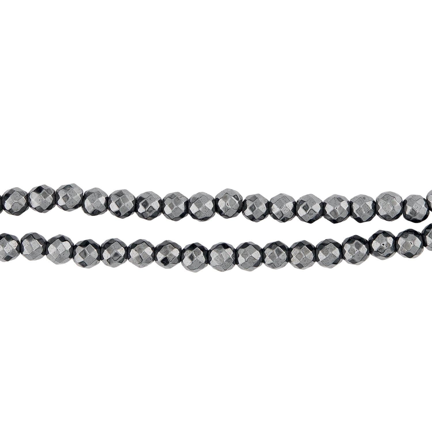 Vintage Sterling Silver Pyrite Bead Necklace 52"