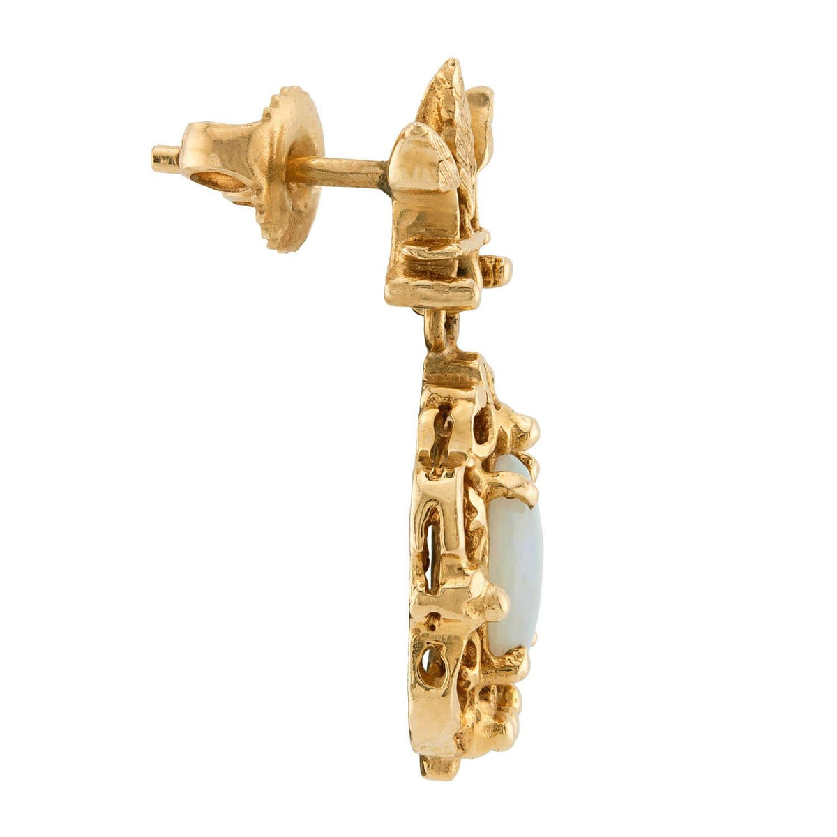 Vintage 14k Opal Dangle Earrings