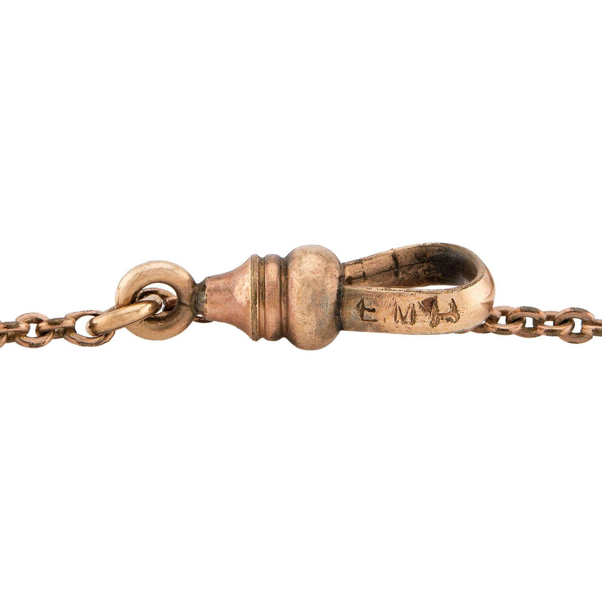 Victorian Gold-Filled/14k Diamond Slide Chain Necklace 51"