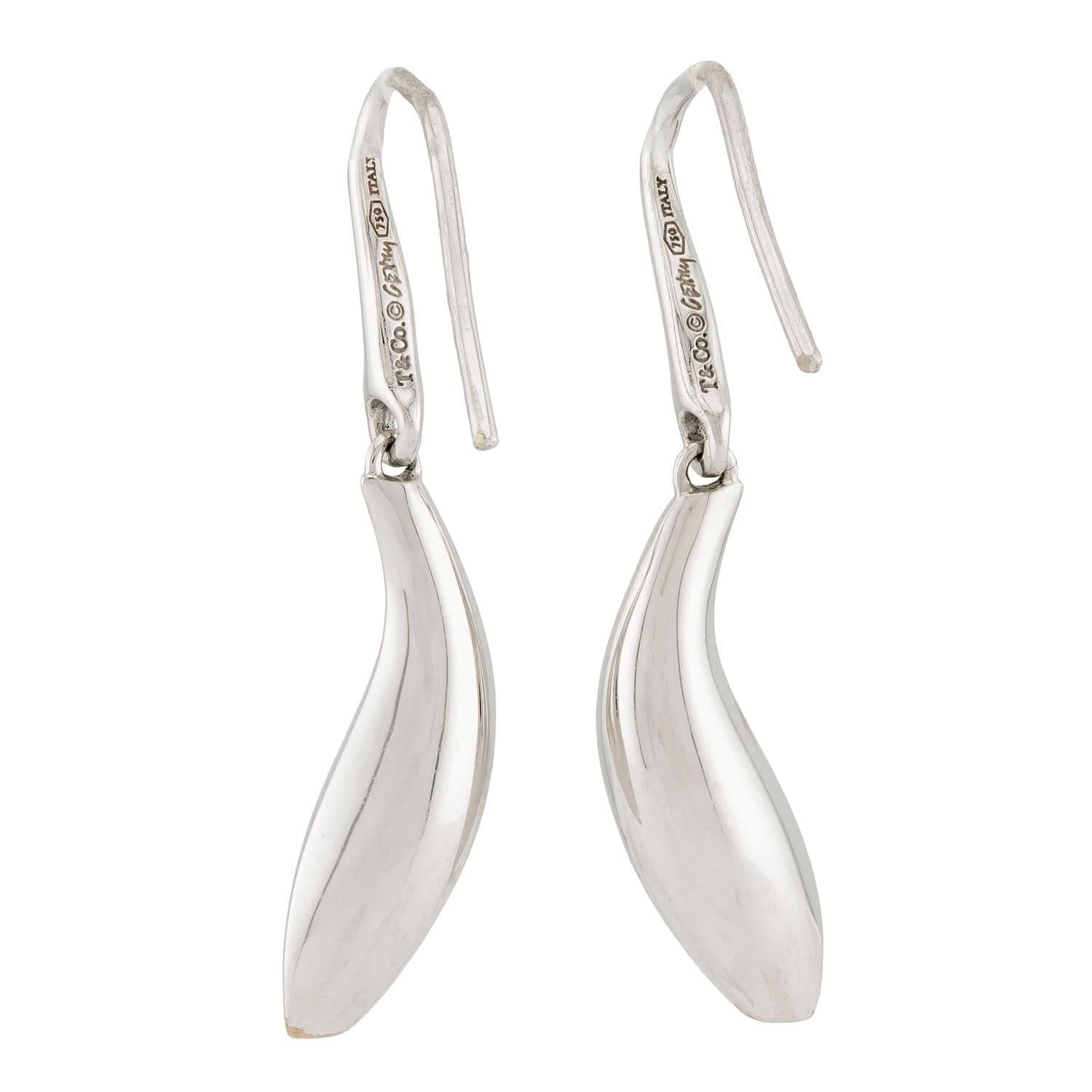 FRANK GEHRY for TIFFANY & CO. Estate Italian 18k "Fish" Earrings