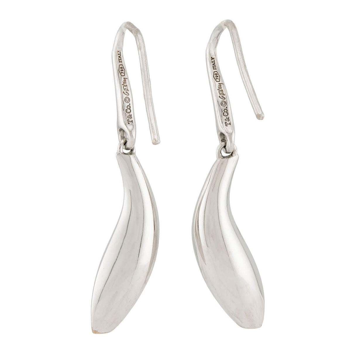 FRANK GEHRY for TIFFANY & CO. Estate Italian 18k "Fish" Earrings