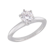 TIFFANY & CO. Estate Platinum Diamond Engagement Ring .60ct
