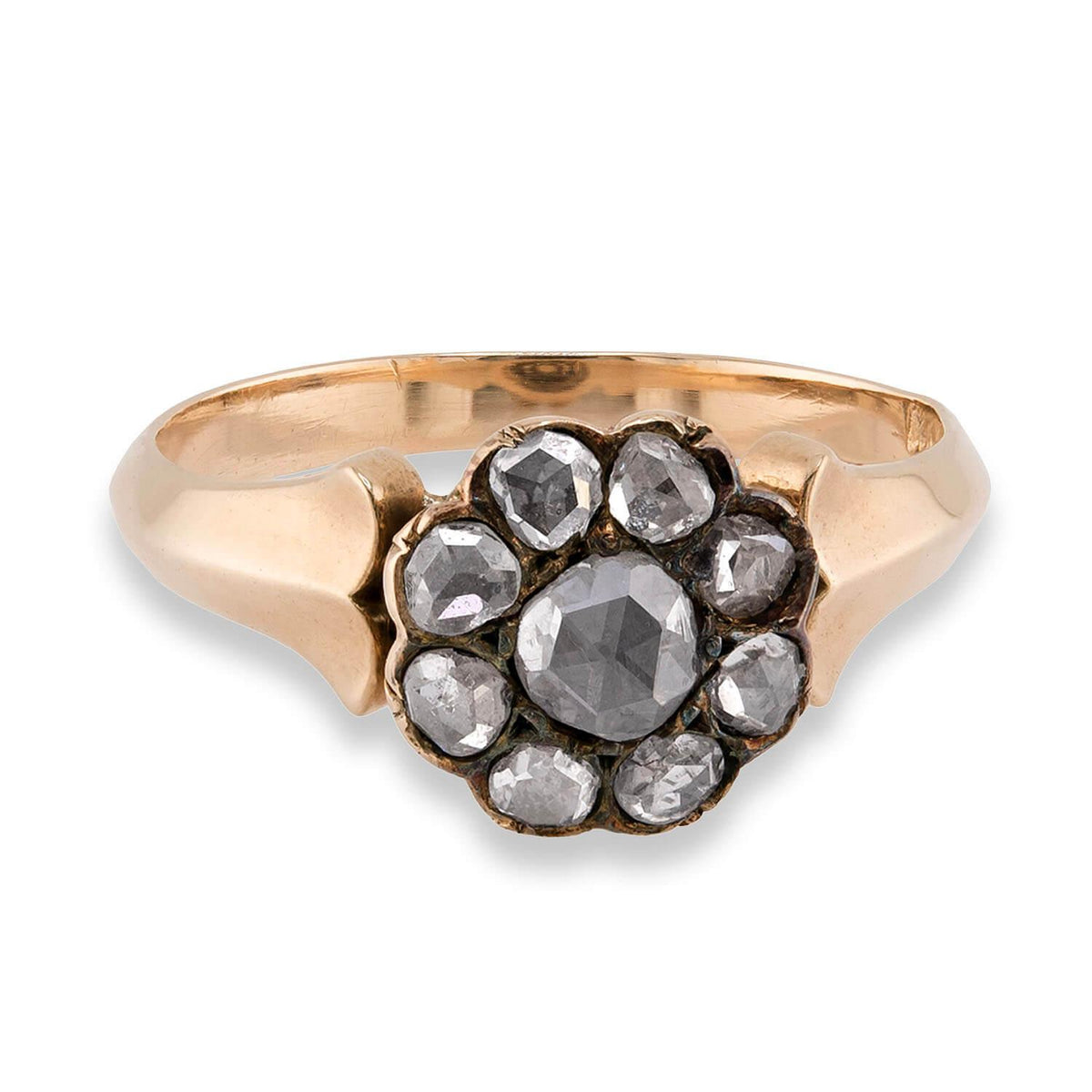 Victorian 14k Diamond Halo Ring