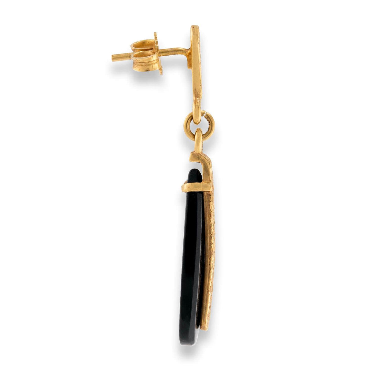 Victorian 14k Onyx Drop Earrings
