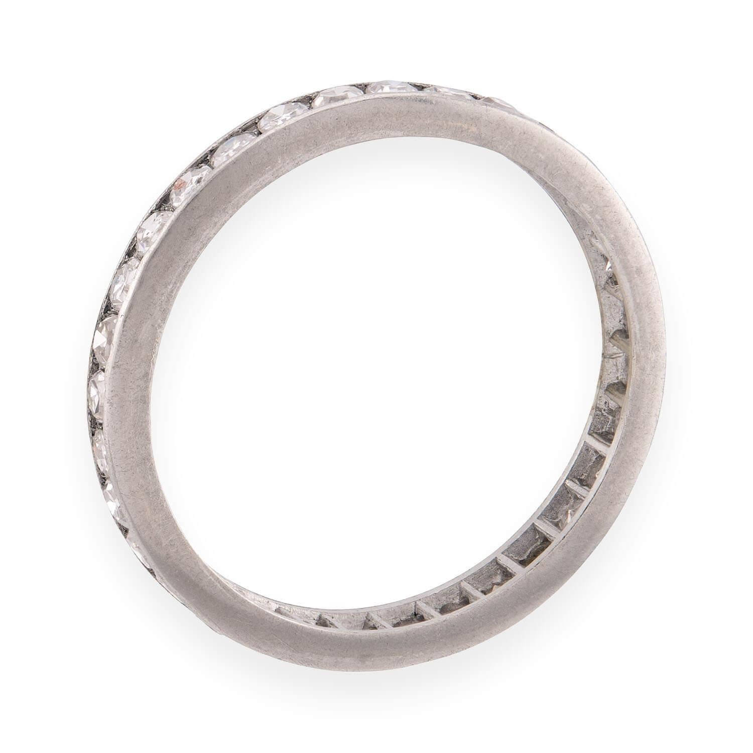 Edwardian Platinum Diamond Eternity Band