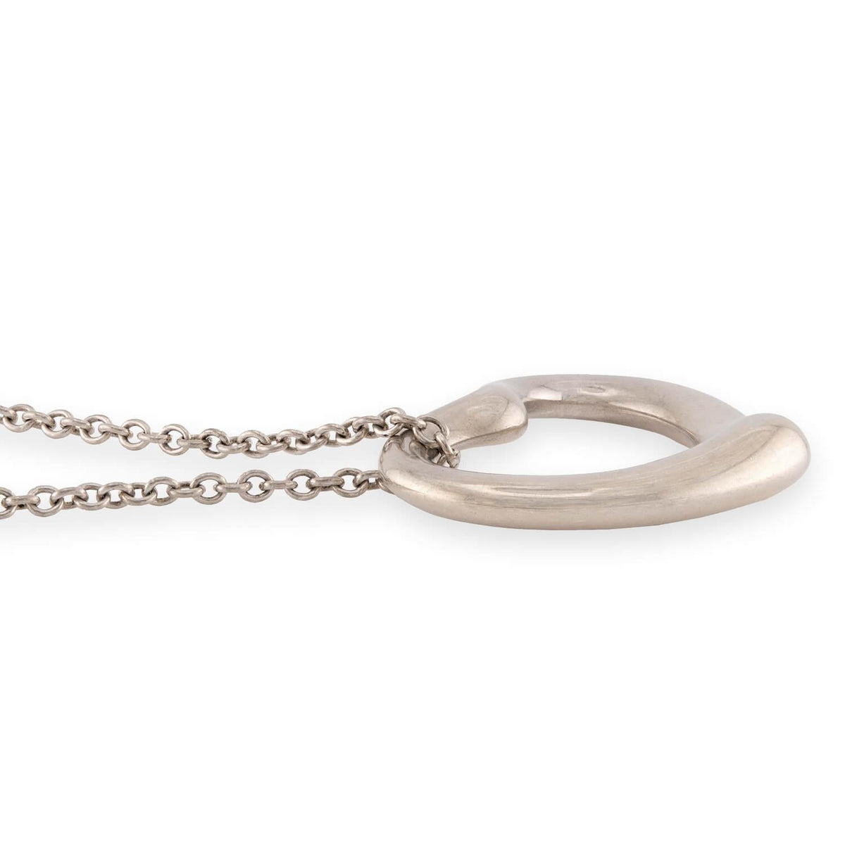 ELSA PERETTI for TIFFANY & CO. Estate Sterling Open Heart Pendant Necklace