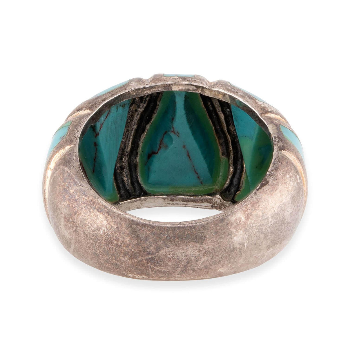 Native American Estate Sterling Silver Turquoise Ring