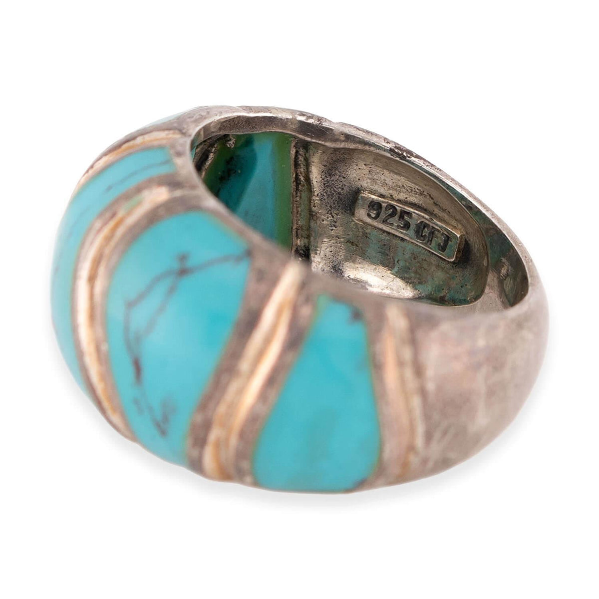 Native American Estate Sterling Silver Turquoise Ring