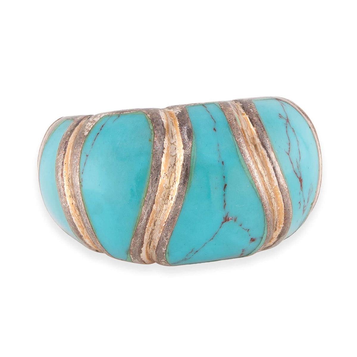 Native American Estate Sterling Silver Turquoise Ring
