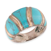 Native American Estate Sterling Silver Turquoise Ring