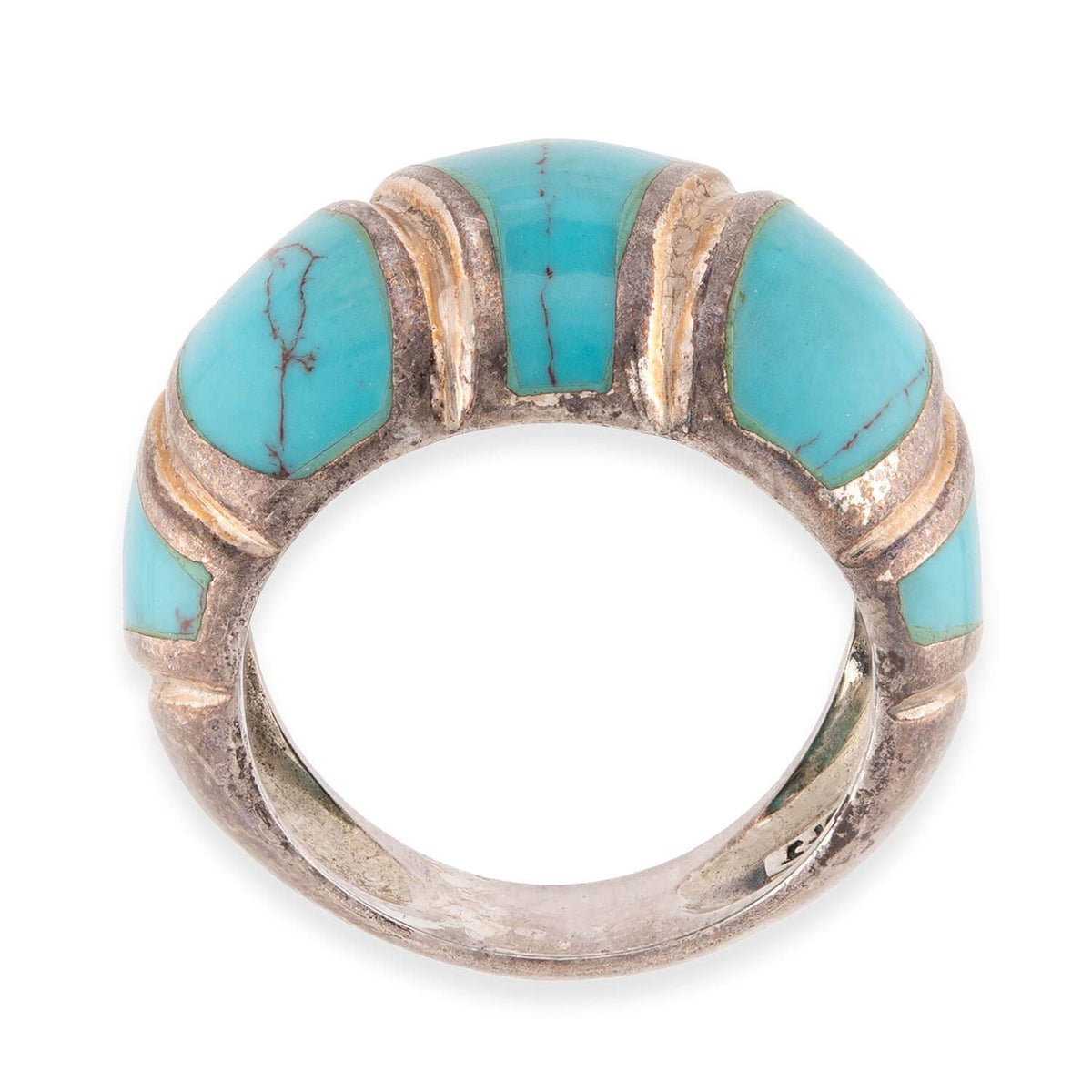 Native American Estate Sterling Silver Turquoise Ring