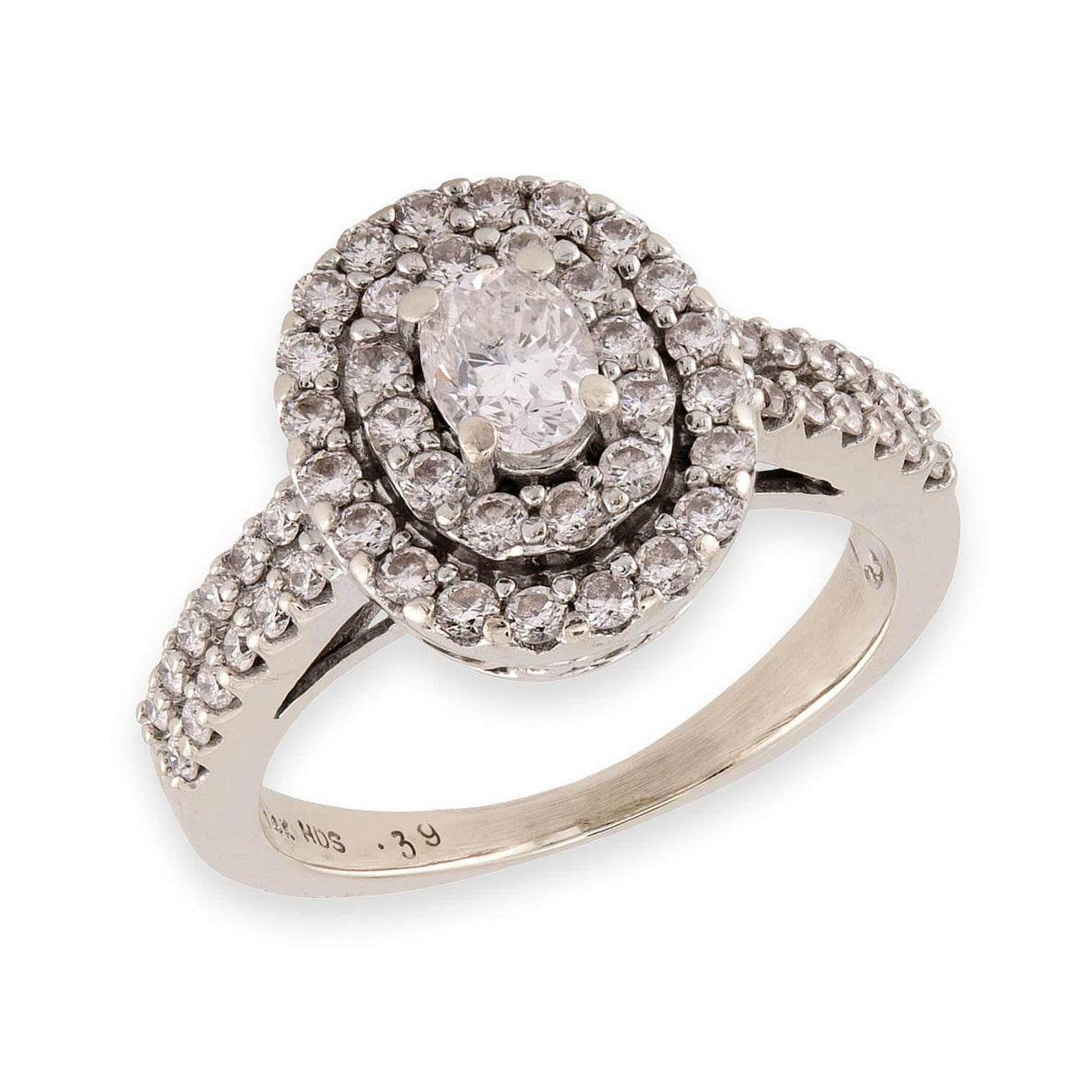 Estate 14k Diamond Halo Ring