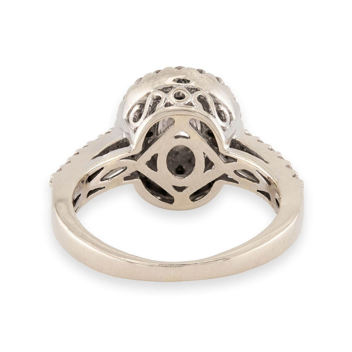 Estate 14k Diamond Halo Ring