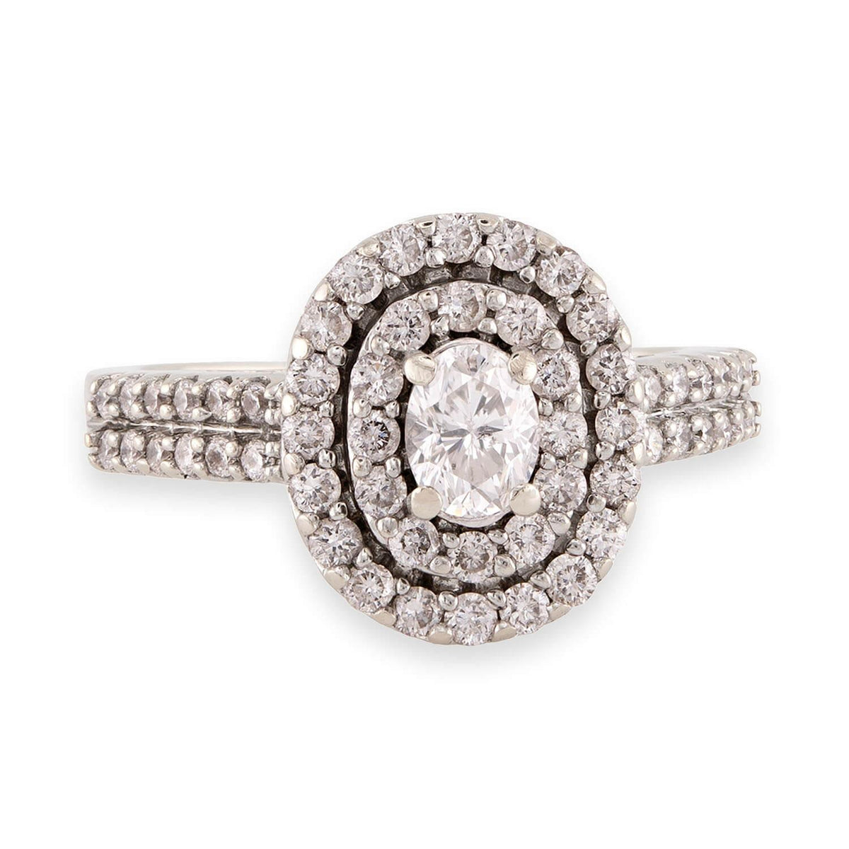 Estate 14k Diamond Halo Ring