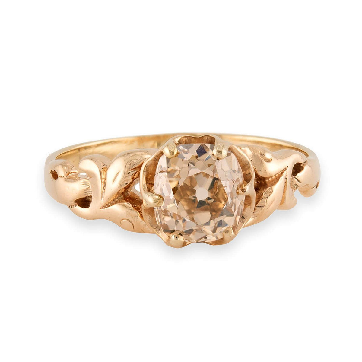 Victorian 14k Diamond Engagement Ring 1.31ct