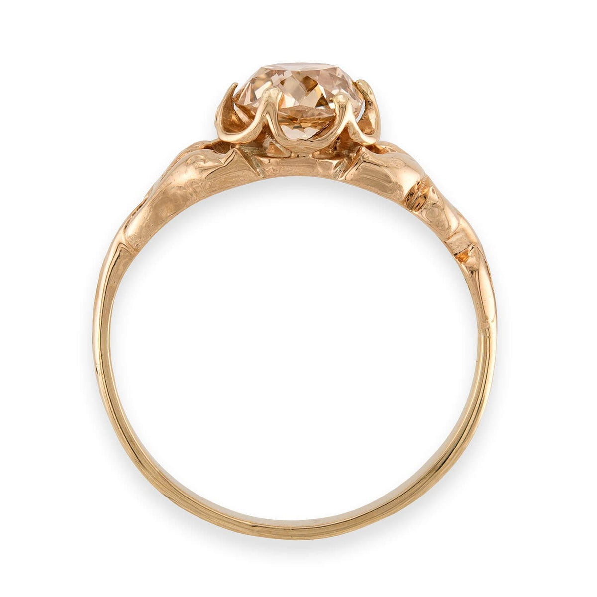Victorian 14k Diamond Engagement Ring 1.31ct