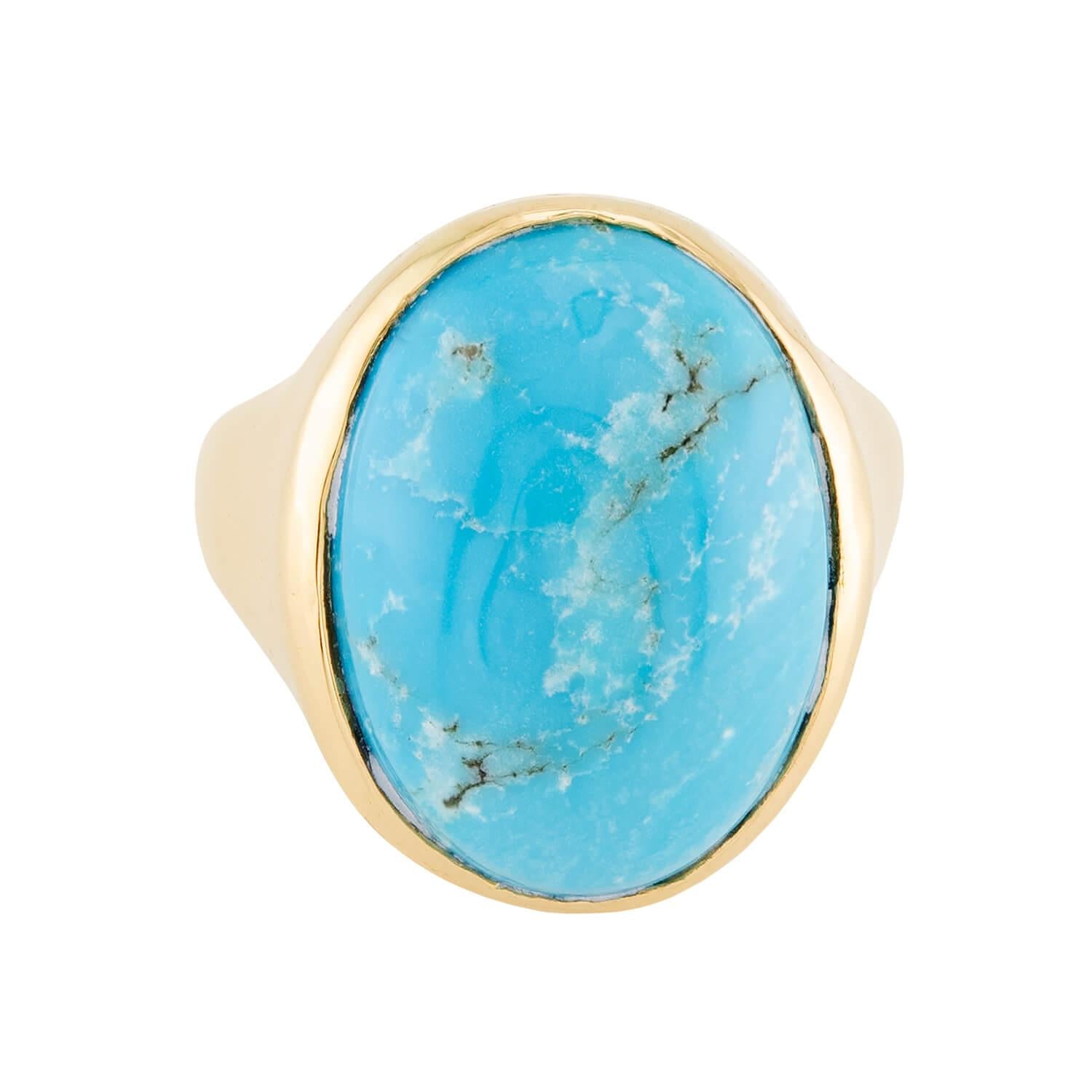 Victorian 10k Turquoise Ring