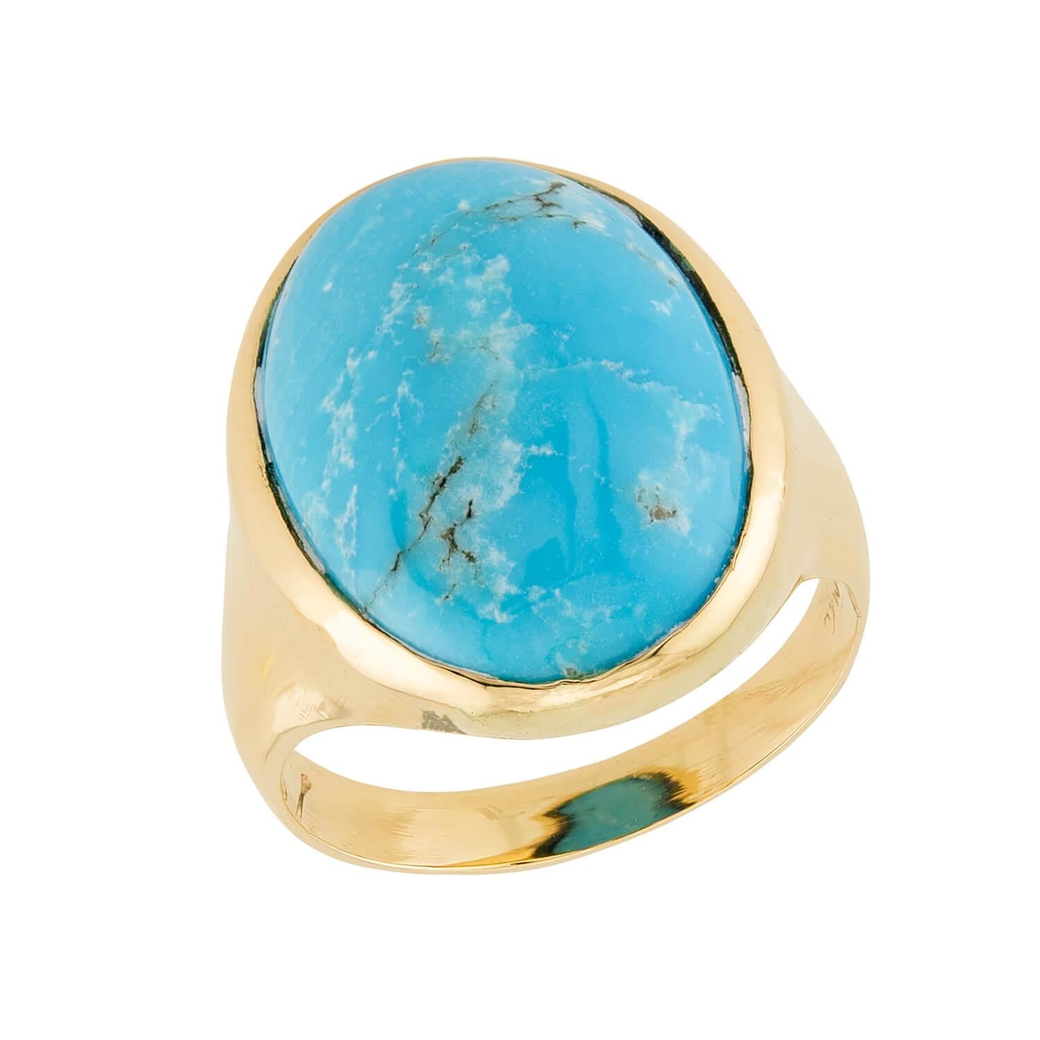 Victorian 10k Turquoise Ring