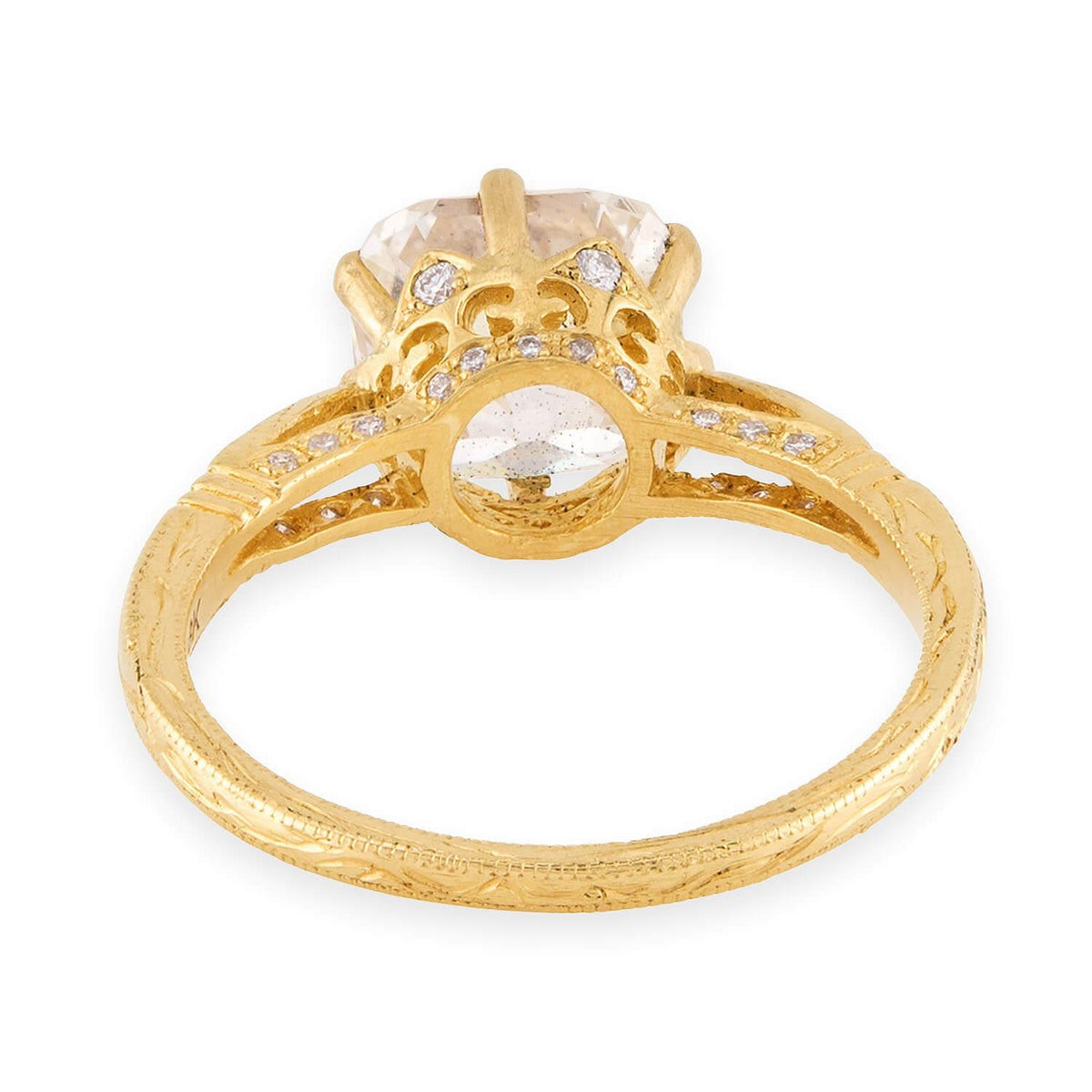 Estate 18k Diamond Engagement Ring 3.06ct