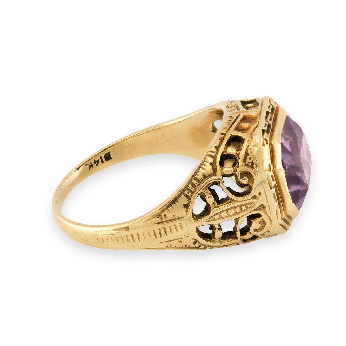 Victorian 14k Amethyst Ring