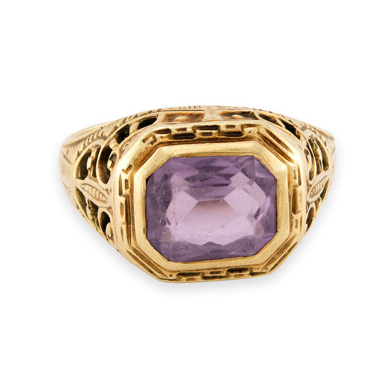 Victorian 14k Amethyst Ring
