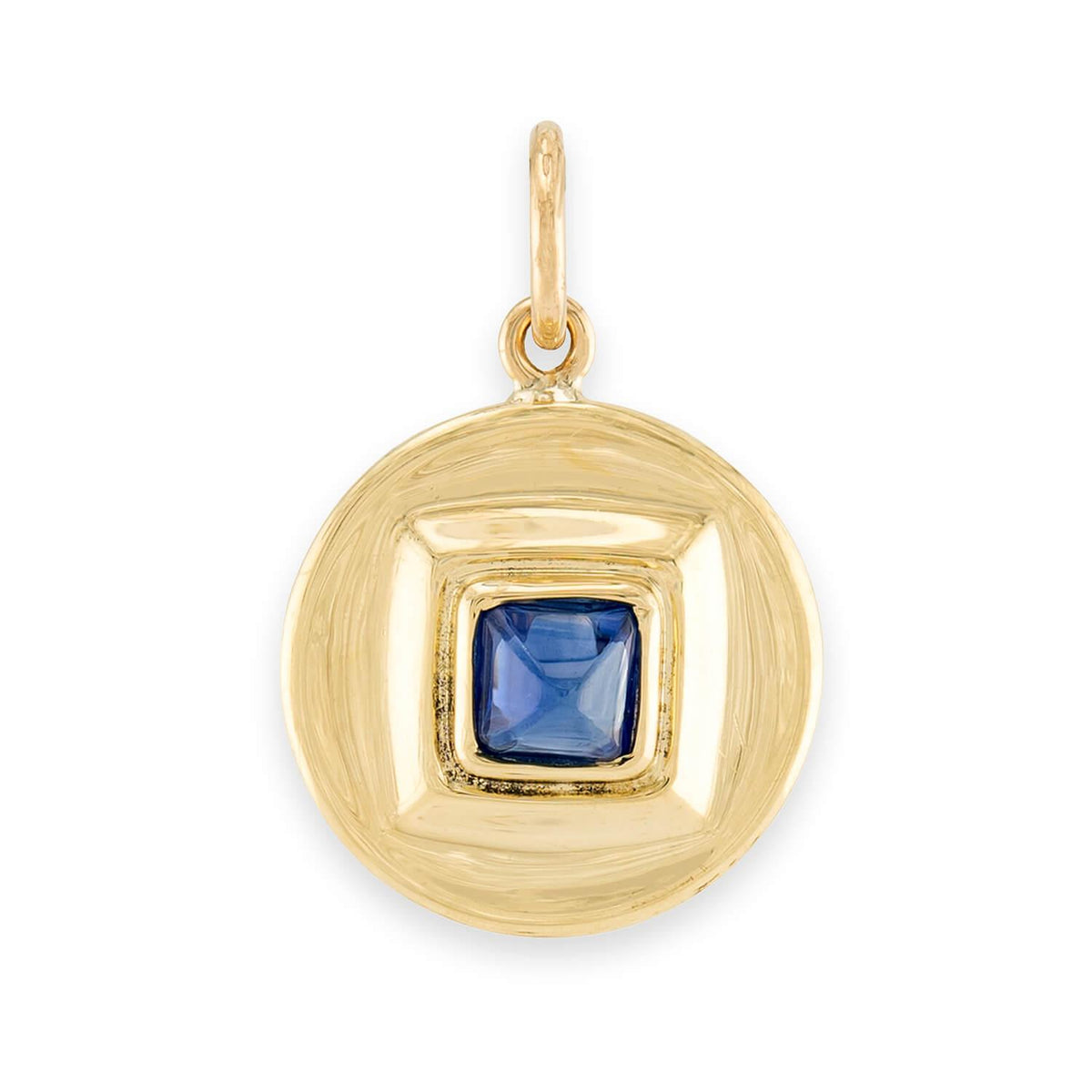 Art Nouveau 14k Sapphire Pendant/Charm