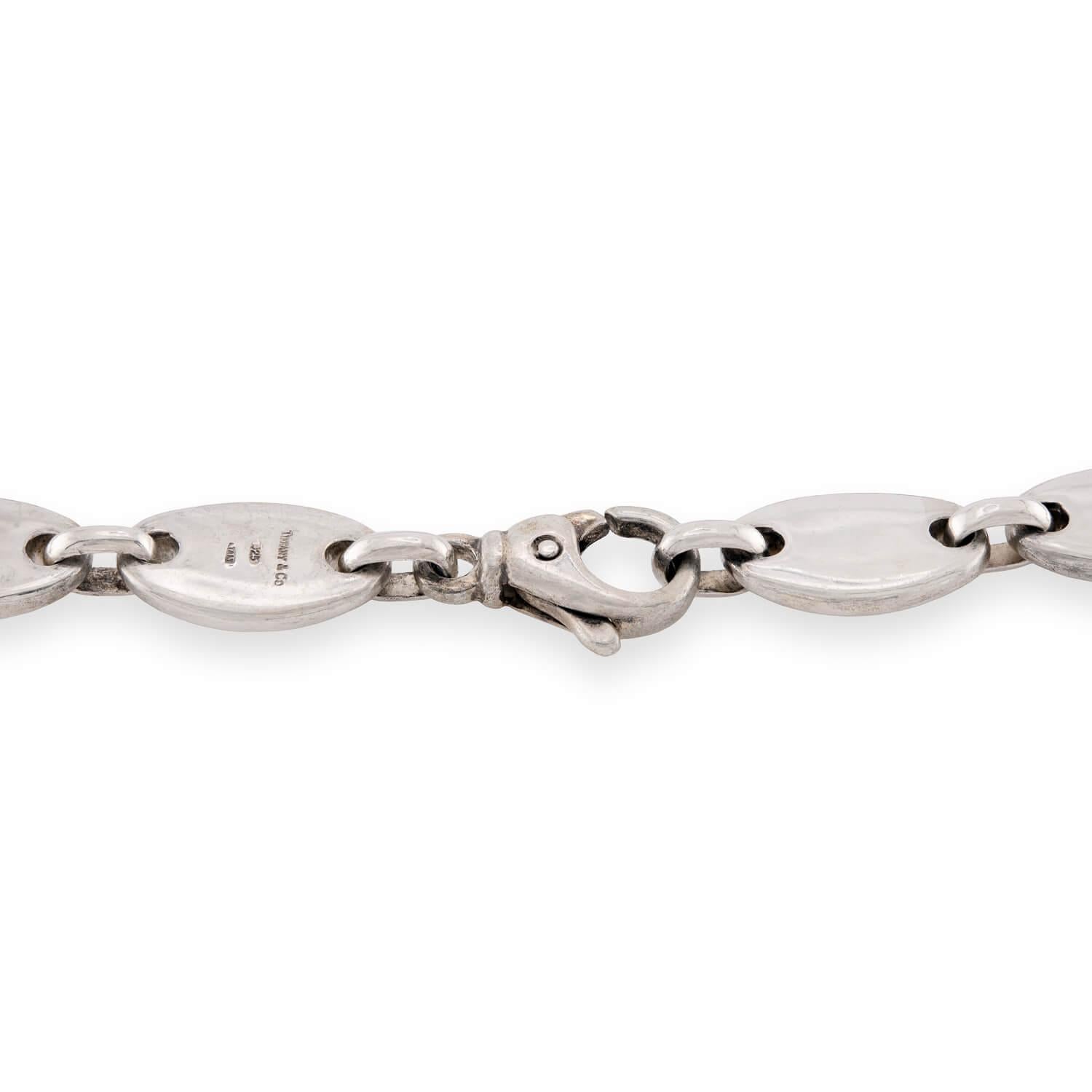 TIFFANY & CO. Estate Italian "Pebble" Link Necklace